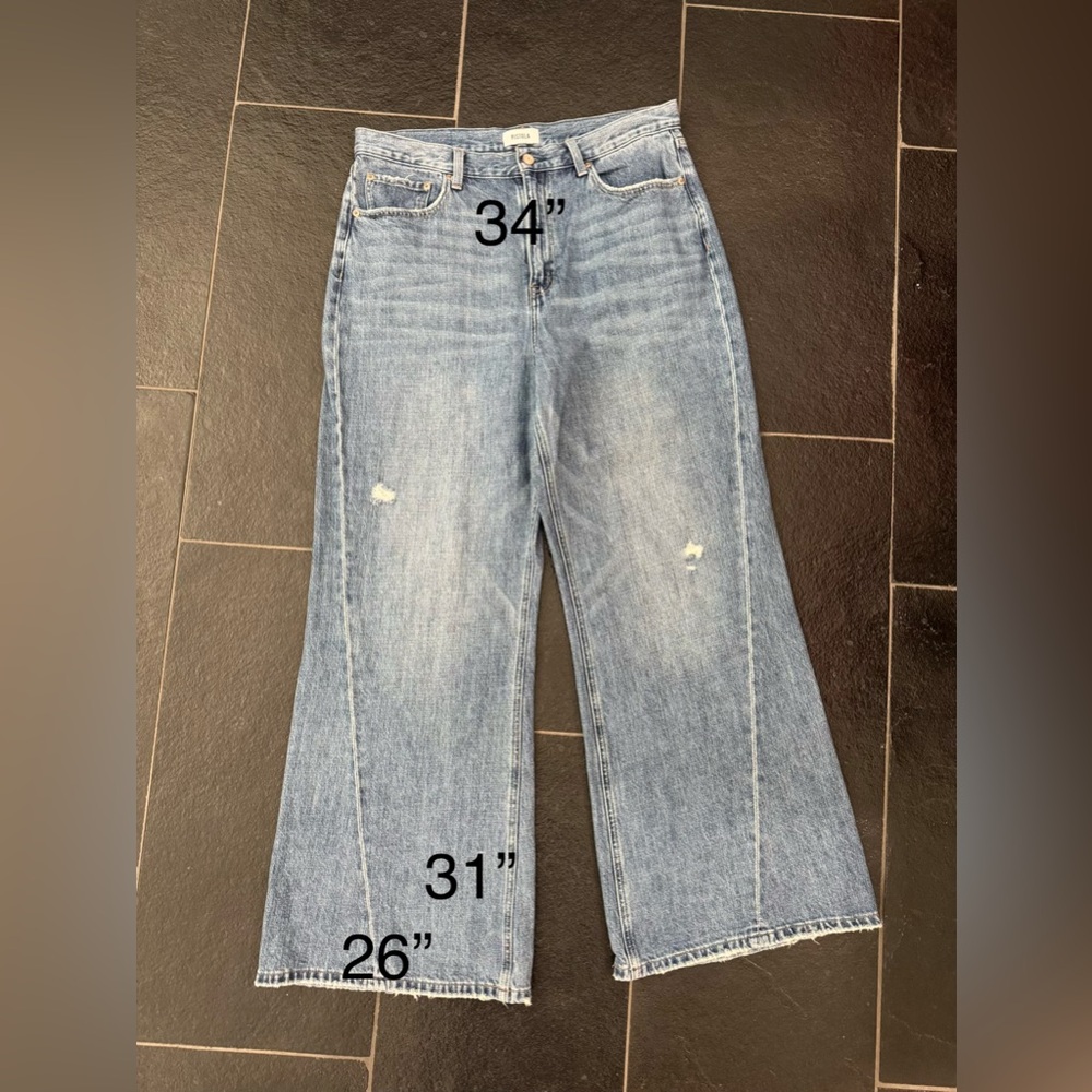 Pistola Ruby High Rise Palazzo Wide Leg Jeans Size 32 - Picture 14 of 14